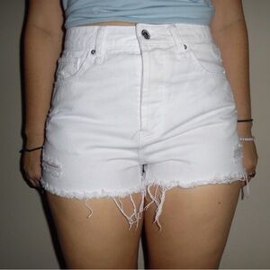 White Wild Fable Denim Cutoffs
